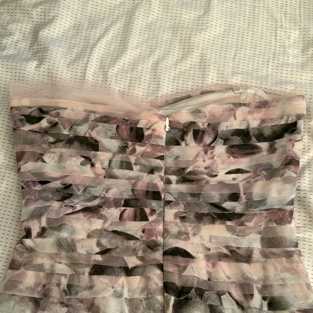 Strapless Patterned Maxi Dress - Picture 4 of 5